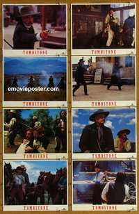 c855 TOMBSTONE 8 English movie lobby cards '93 Kurt Russell, Kilmer