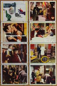 c857 TOO MANY THIEVES 8 movie lobby cards '66 Peter Falk, Ekland