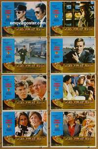 c866 TWO MINUTE WARNING 8 Spanish/US movie lobby cards '76 Heston