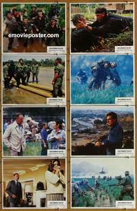 c869 UNCOMMON VALOR 8 movie lobby cards '83 Gene Hackman, Vietnam!