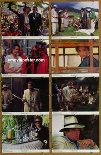 c871 UNDER THE VOLCANO 8 color 11x14 deluxe movie stills '84 Finney, Bisset