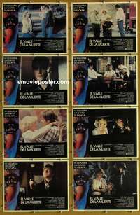 c233 DEATH VALLEY 8 Spanish/US movie lobby cards '82 Paul Le Mat
