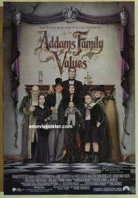 d122 ADDAMS FAMILY VALUES Aust one-sheet movie poster '93 Huston, Julia
