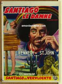 d019 NAKED DAWN Belgian movie poster '55 Edgar Ulmer, Betta St. John