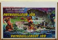 d020 PT 109 Belgian movie poster '63 Cliff Robertson as J.F.K.
