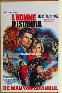 d031 THAT MAN IN ISTANBUL Belgian movie poster '66 Horst Bucholz