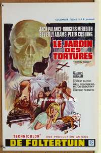 d033 TORTURE GARDEN Belgian movie poster '67 Robert Bloch, Palance
