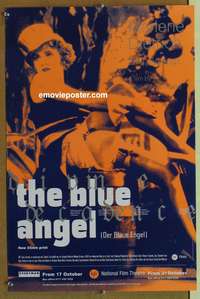 d171 BLUE ANGEL English double crown movie poster R90s Dietrich