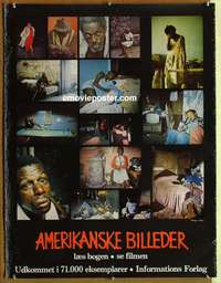 d135 AMERICAN PICTURES Danish movie poster '84 racism documentary!