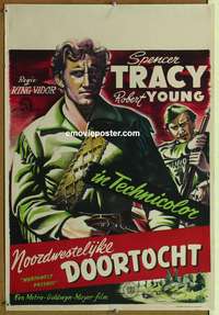 d078 NORTHWEST PASSAGE Dutch movie poster '40 Spencer Tracy