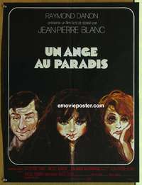 d071 UN ANGE AU PARADIS French 23x30 movie poster '73 Landi artwork!