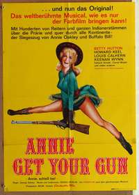 d443 ANNIE GET YOUR GUN German movie poster R64 sexy Betty Hutton!