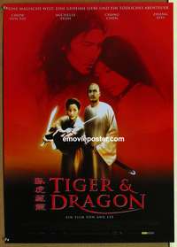 d468 CROUCHING TIGER HIDDEN DRAGON German movie poster '00 Ang Lee
