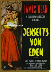 d472 EAST OF EDEN German movie poster R70sJames Dean, Julie Harris
