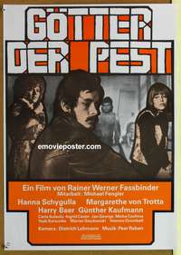 d481 GODS OF THE PLAGUE German movie poster '70 Rainer Fassbinder