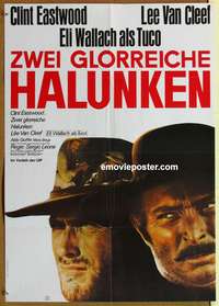 d484 GOOD, THE BAD & THE UGLY German movie poster R80 Clint Eastwood
