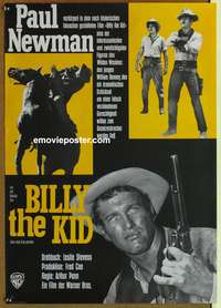d501 LEFT HANDED GUN German movie poster R60s Newman as Billy the Kid!