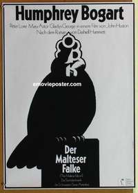 d508 MALTESE FALCON German movie poster R70 Humphrey Bogart, Lorre