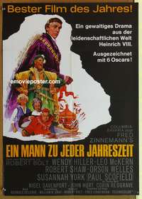 d510 MAN FOR ALL SEASONS German movie poster '67 Paul Scofield