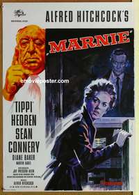 d512 MARNIE German movie poster '64 Sean Connery, Alfred Hitchcock