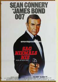 d518 NEVER SAY NEVER AGAIN German movie poster '83 Sean Connery, Bond