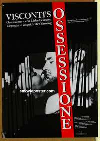 d522 OSSESSIONE German movie poster R80s Luchino Visconti, Italian!