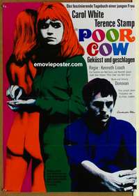 d525 POOR COW German movie poster '68 Terence Stamp, Carol White