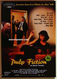 d527 PULP FICTION German movie poster '94 Uma Thurman, Tarantino