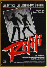 d529 RIFIFI German movie poster R70s Jules Dassin, Jean Servais