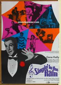 d534 SINGIN' IN THE RAIN German movie poster R66 Gene Kelly, Reynolds