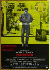d538 TAXI DRIVER German movie poster '76 Robert De Niro, Scorsese