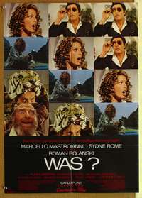 d545 WHAT German movie poster '73 Roman Polanski erotic comedy!