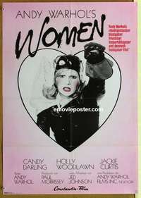 d548 WOMEN IN REVOLT German movie poster '72 Andy Warhol, Darling