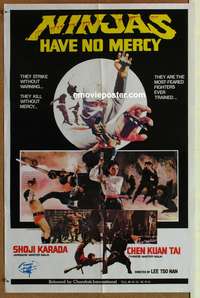 d199 NINJAS HAVE NO MERCY Hong Kong movie poster '70s Shoji Karada