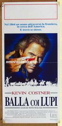 d225 DANCES WITH WOLVES Italian locandina movie poster '90 Costner