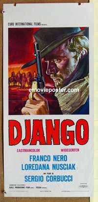 d229 DJANGO Italian locandina movie poster R1970s Sergio Corbucci, Nero