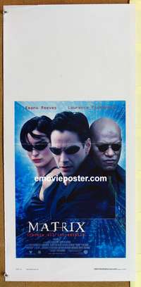d244 MATRIX Italian locandina movie poster '99 Keanu Reeves, Wachowski