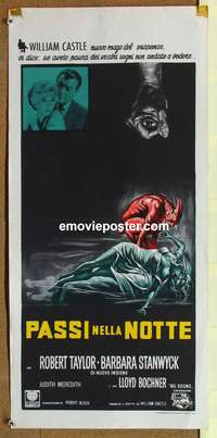 d246 NIGHT WALKER Italian locandina movie poster '65 Taylor, Stanwyck