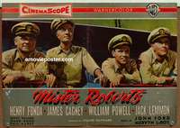 d214 MISTER ROBERTS Italian photobusta movie poster '55 cast shot!