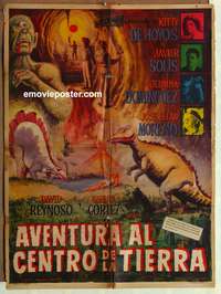 d101 ADVENTURE AT THE CENTER OF THE EARTH Mexican movie poster '65