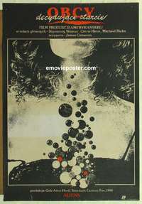 d277 ALIENS Polish movie poster '86 James Cameron, cool Dybowski art!