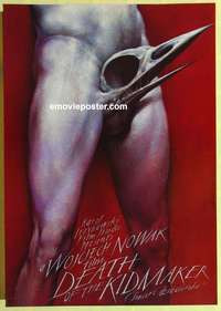 d284 DEATH OF THE KIDMAKER Polish movie poster '90 wild Walkuski art!