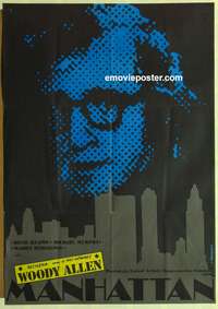 d297 MANHATTAN Polish movie poster '79 Woody Allen, Pagowski art!
