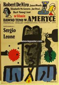 d306 ONCE UPON A TIME IN AMERICA Polish movie poster '84 Sergio Leone