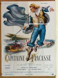 d038 CAPTAIN FRACASSE French 22x30 movie poster '61 Jean Marais