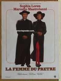 d064 PRIEST'S WIFE French 23x30 movie poster '71 Sophia Loren