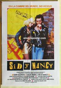 d160 SID & NANCY Spanish movie poster '86 Gary Oldman classic!