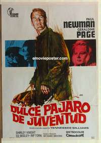 d161 SWEET BIRD OF YOUTH Spanish movie poster '72 Paul Newman, Page