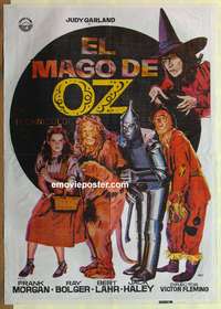 d165 WIZARD OF OZ Spanish movie poster R82 all-time classic!