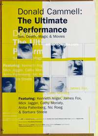 d167 DONALD CAMMELL THE ULTIMATE PERFORMANCE English movie poster '98